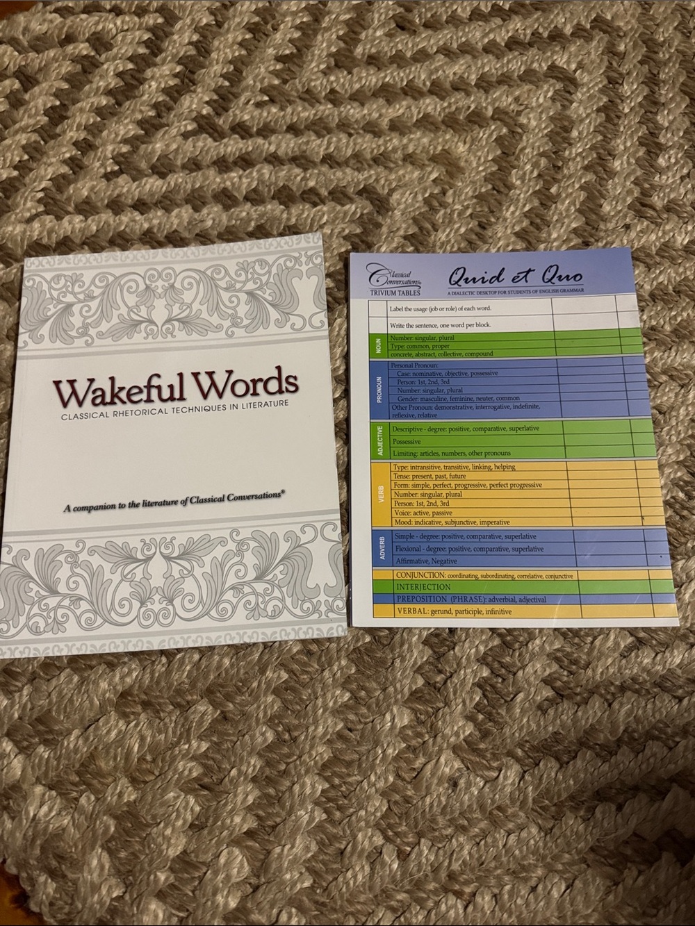 Wakeful Words - Quid et Quo Classical Conversations Challenge